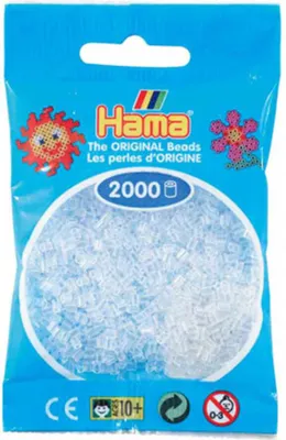Image de HAMA 501-19 Mini perles en sachet - Transparent