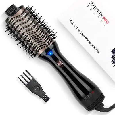 Produktbild von Föhnbürste – Schwarz – 4-in-1 ovale Bürste für Volumen, Glätten, Föhnen und Styling