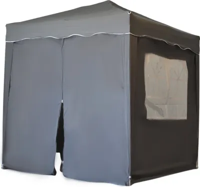 Image de Defacto Pavillon pliable Tente pliante 2x2m Tente de jardin Ink 4 parties latérales & sac étanche", avec 4 parties latérales, 200x200 cm