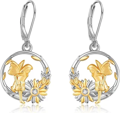 Produktbild von Engelohrringe Mädchen 925 Sterling Silber Erstkommunion Geschenk