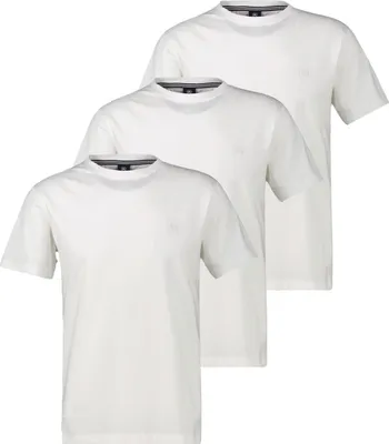 Produktbild von LERROS 3er Pack Basic T-Shirt Pima Baumwolle extra weich, Normale Passform, Atmungsaktiv mit Logo-Print