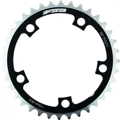 Produktbild von FSA Kettenblatt Road Pro 5-Arm 2x 110 mm x 36 T Schwarz/silber - präzises Sch...