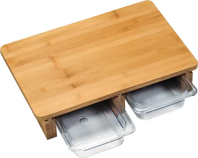 Produktbild von Kesper Schneidebrett, Bambus, braun/transparent, 41 x 8 x 26,5 cm, 3