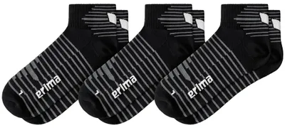 Produktbild von erima 3-Pack Kurzsocken schwarz 39-42