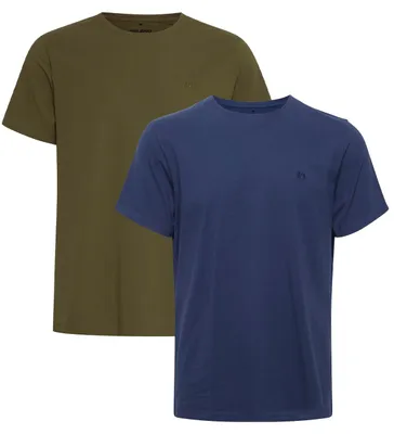 Produktbild von BLEND Rundhals T-Shirt 2-er Stück Pack Kurzarm Shirt Basic Set BHDinton Größe: M