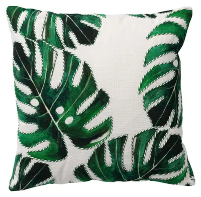 Produktbild von Dutch Decor Kissenbezug Leafy 45x45 cm Weiß