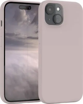 Produktbild von EAZY CASE Silikonhülle für Apple iPhone 15, Silikon Backcover Schutz in Rosa