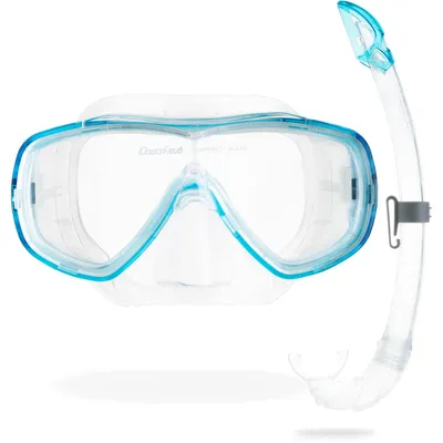 Zdjęcie produktu dla Zestaw do snorkelingu maska do nurkowania - Szkło hartowane - Silikon - Czarny - Do snorkelingu i pływania