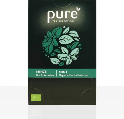 Produktbild von PURE Tea Selection Minze Pfefferminze Kräutertee 25 x 1,5g Tee Beutel