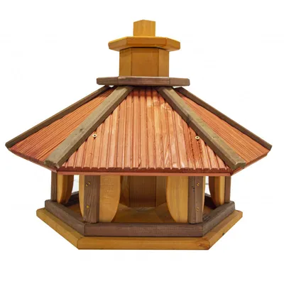 Produktbild von 4iQ Massivholz-Vogelfutterhaus KOS I 43,5x37,5x42,5 cm