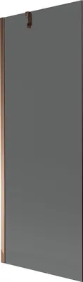 Produktbild von Mexen Next Duschwand 1-flügelig 70 x 150 cm, Graphit, Roségold - 895-070-000-00-40-60