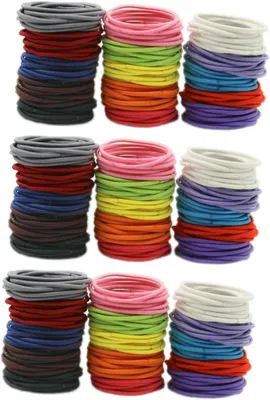 Produktbild von 600 elastische Haargummis für Damen und Mädchen, Haarringe und Pferdeschwanzhalter