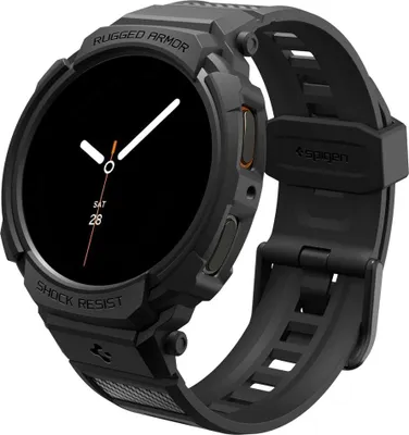 Zdjęcie produktu dla Pasek Spigen Rugged Armor Pro do Samsung Galaxy Watch 8 (40mm) Czarny