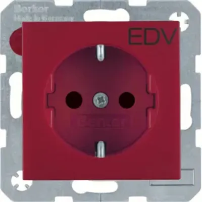 Produktbild von Berker 47231922, Typ F, Rot, Thermoplast, IP20, 250 V, 16 A