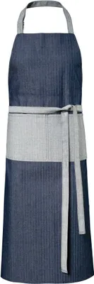 Immagine prodotto di Exner 12717 | Grembiule pettorina Jeans 2 colori 75 x 100 cm - Lavabile fino a 30 °C - Colore: blu/marino - Dimensioni: 75 x 100 cm