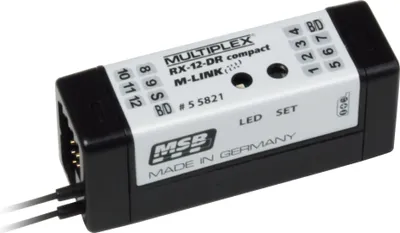 Produktbild von Multiplex Empfänger RX12DR compact MLINK 2,4 GHz
