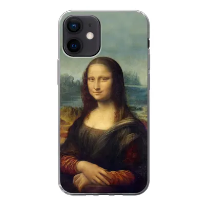 Produktbild von MuchoWow® Handyhülle Schutzhülle Hülle für iPhone 12 Mona Lisa - Da Vinci - Gemälde Silikon Softcase Handy Hülle - Schutzhülle