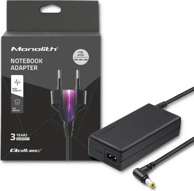 Produktbild von Qoltec Netzteil für Acer Laptop 30W | 19V | 1,58A | 5,5*1,7 | + Stromkabel