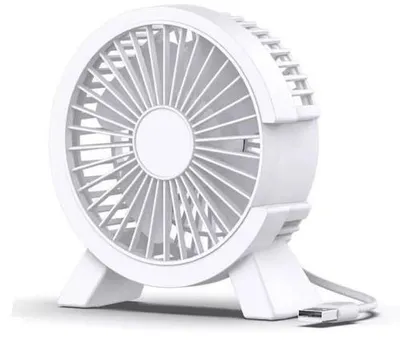 Obrázok produktu pre Elektrický stolný ventilátor, prenosný, tichý, s prevádzkovou dobou až 12 hodín, do spální, domácností a kancelárií.