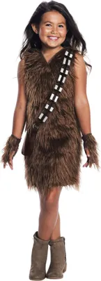 Produktbild von Star Wars Chewbacca Kostümkleid Fasching Karneval Kindergröße: 122-128