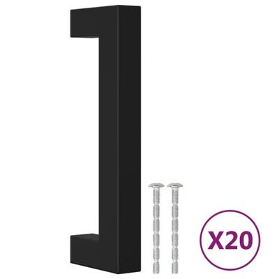 Obrázok produktu pre vidaXL Nábytkové úchyty 20 ks čierne 96 mm nerezová oceľ