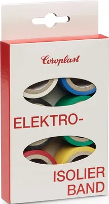 Produktbild von COROPLAST Elektroisolierband-Set 302 6tlg. je 3,3 m x 19 mm Ktr - 28839