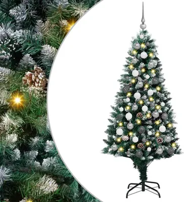 Image de Arbre de Noël artificiel design 300 LED avec support Vert 180 cm 2025NEU1439324