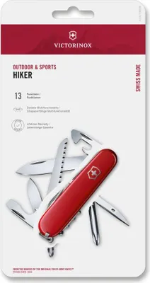 Produktbild von Victorinox Swiss Army Hiker Multifunktions-Taschenmesser, rot, 91 mm