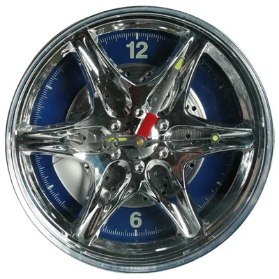 Wanduhr 27 cm, LED-Licht, Kunststoff, Analog, leise