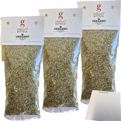 Produktbild von Gisellas Bottega Oregano 3er Pack (3x50g Packung) + usy Block