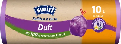 Immagine prodotto di swirl® 7239 swirl® Müllbeutel Reißfest & Dicht Duft 7239 10,0 l rot, 14 St.