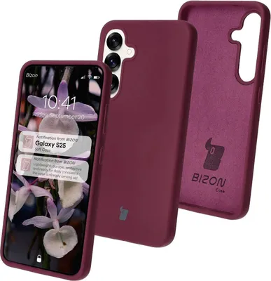 Produktbild von Bizon Soft Case Silikonhülle für Galaxy S25, Violett