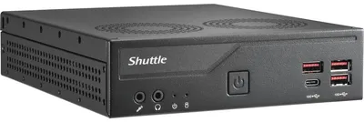 Zdjęcie produktu dla Shuttle DB860, Wielkość PC 1.35L, Komputer mini typu barebone, Intel B860, LGA 1851 (Socket V1), DDR5-SDRAM, M.2, PCI Express, SATA