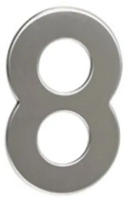 Immagine prodotto di Numero autoadesivo "8", 50 mm, acciaio inox, 50 x 1,5 mm