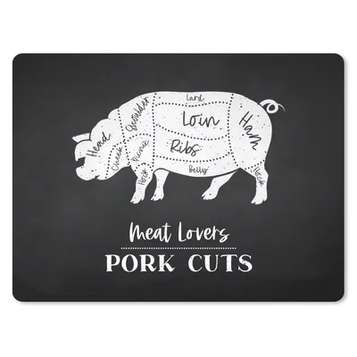 Produktbild von MuchoWow® Mauspad Mousepad Schwein - Fleisch - Fleischer 23x19 cm - Mousepads - Maus Mat - Pad - Mausunterlage - Schreibtischunterlage - Mauspad