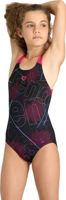 Produktbild von Arena Girl's Swimsuit Swim Pro Back 590 Black-Freak Rose 116