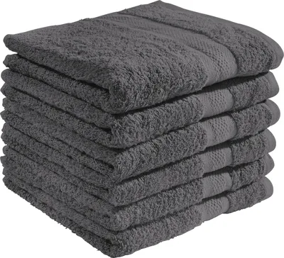 Produktbild von REDBEST Handtuch Chicago" 6er-Pack anthrazit 50x80 cm"