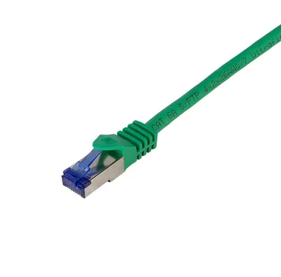 Obrázek produktu pro LogiLink Patch kabel Ultraflex Cat.6A S/FTP 10 m zelený sCat.7 surový kabel extra flexibilní & - Kabely - Sítě
