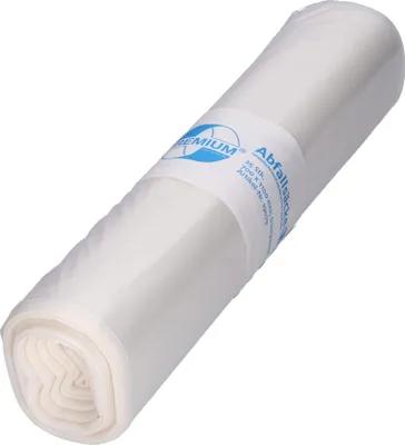 Produktbild von DEISS PREMIUM Müllsäcke transparent 120L, reißfest, 25 Stück, Haushalt