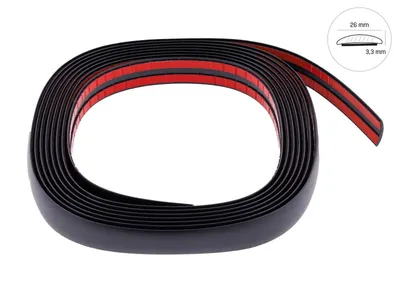 Immagine prodotto di Striscia decorativa, nero opaco, 26 mm x 5 m (86175)
