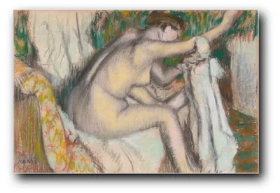 Produktbild von Kunstdruck „Frau beim Trocknen ihres Arms“ von Edgar Degas – 60 x 90 cm – ungerahmt