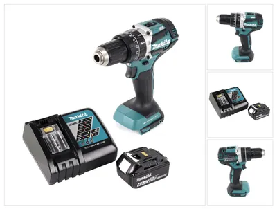 Image de Makita DHP 484 RG1 Perceuse à percussion sans fil 18 V 54 Nm brushless + 1x Batterie 6,0 Ah + Chargeur