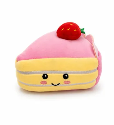 Produktbild von Erdbeerkuchen Kuscheltier 16 cm Lebensmittel Plüschtier Stofftier Weiches Kawaii Essen Geschenk für Kinder