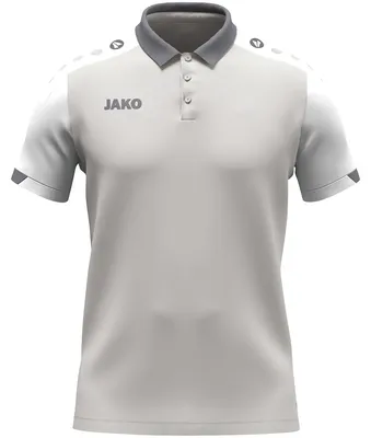 Produktbild von JAKO Polo Dynamic XXL hellgrau/weiß/grau