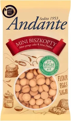 Obrázok produktu pre Andante Mini Biszkopty 120 g