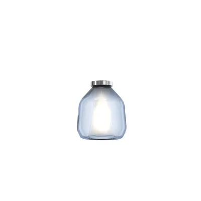 Zdjęcie produktu dla Współczesna lampa sufitowa Double Skin Beta Metal Chrom Szkło Niebieski 1 Światło E27