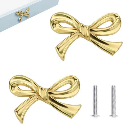 Produktbild von Möbelknöpfe 2 Stück, Gold, Messing, für Möbel