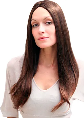 Produktbild von WIG ME UP Perücke, braun, lang, glatt, Scheitel SA-151-2T30