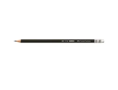 Produktbild von FABER-CASTELL Bleistift 1112 mit Gummitip HB 12er