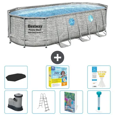 Produktbild von Bestway Power Steel Oval - 549x274x122 cm - 8-teilig  S532